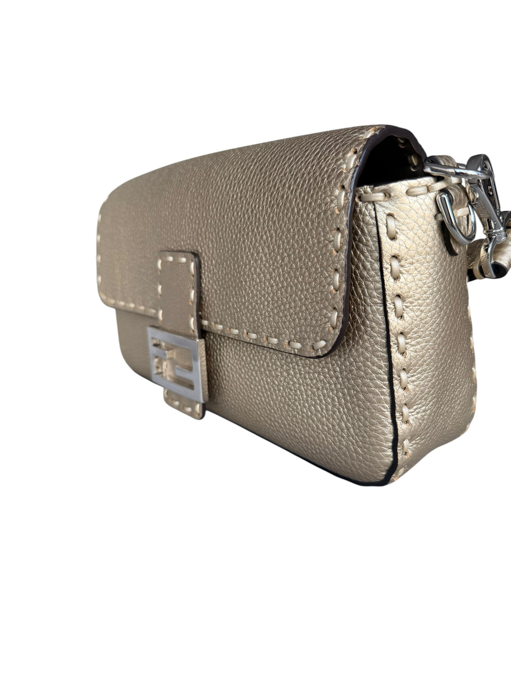 Fendi Baguette Selleria - Gold Leather