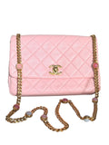 Chanel Small Classic Flap with Fantasy Stone Chain - Pink, GHW