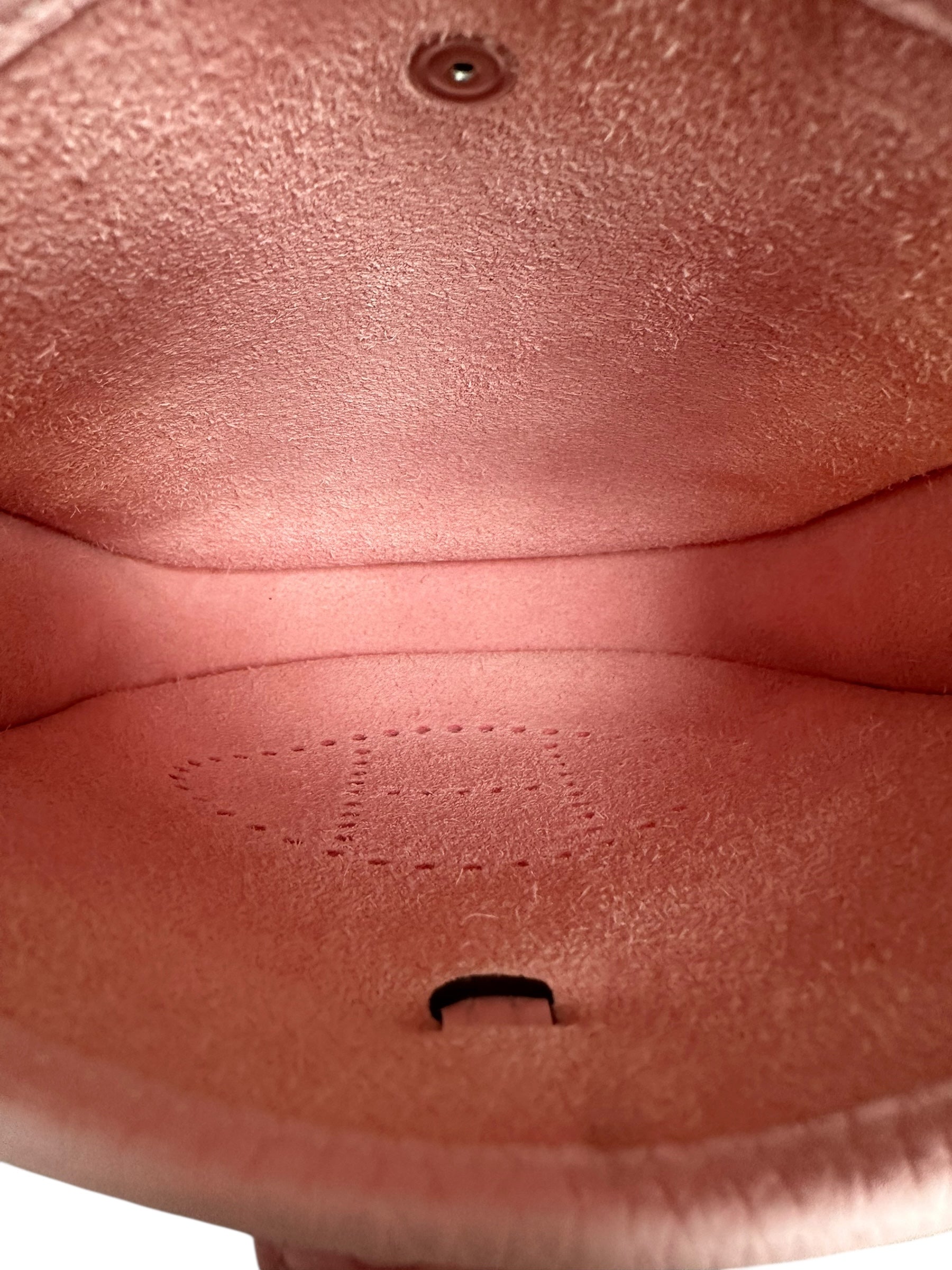 Hermes 2025 Mini Evelyn - Sakura Pink