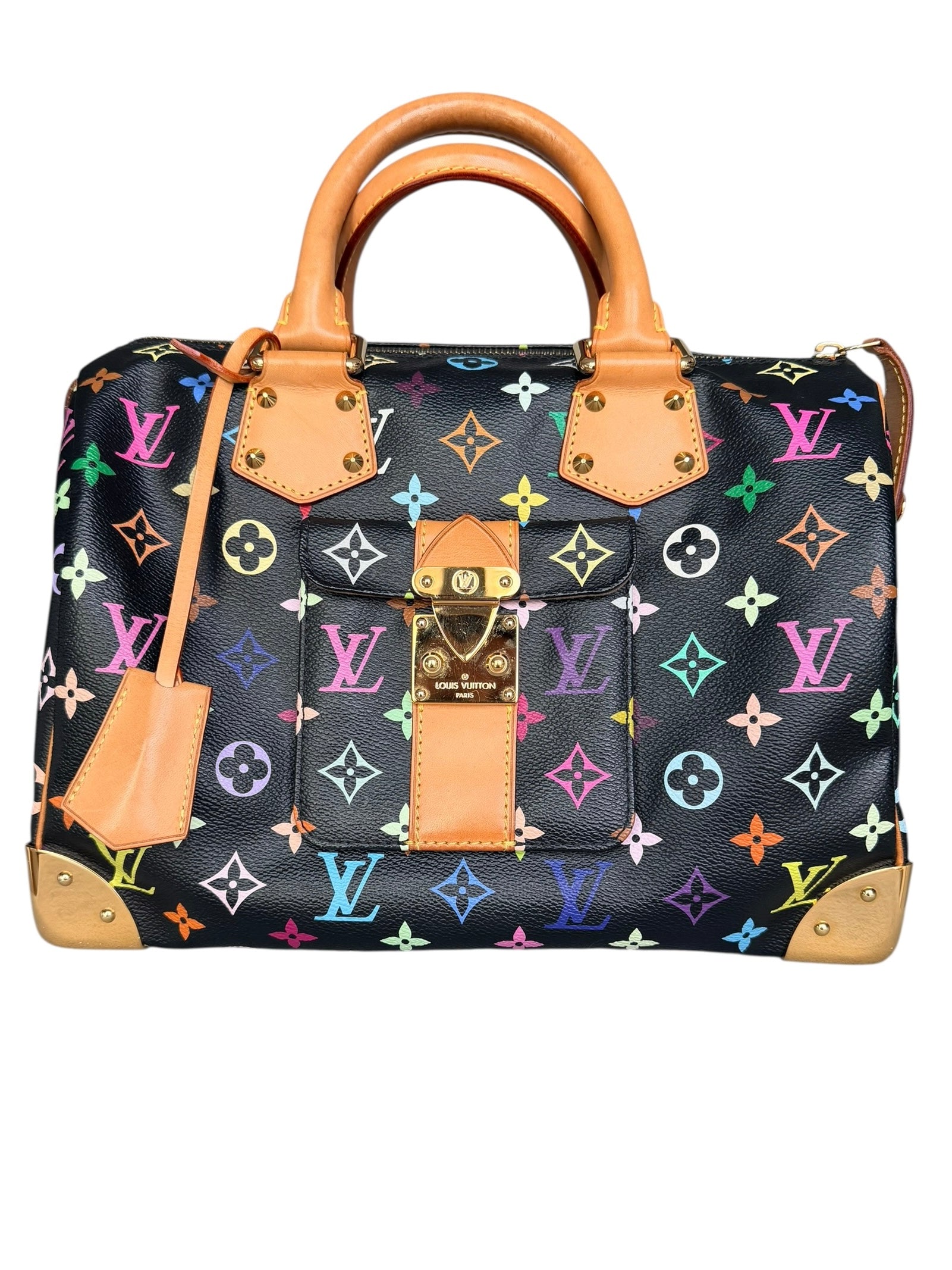 Louis Vuitton Multicolor Speedy 30 - Black GHW