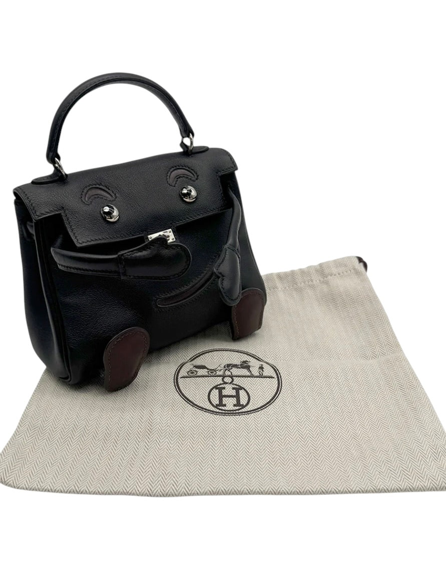 Hermés Kelly Doll Black Veau Gulliver Bag PHW 2000 (PRE-SALE)