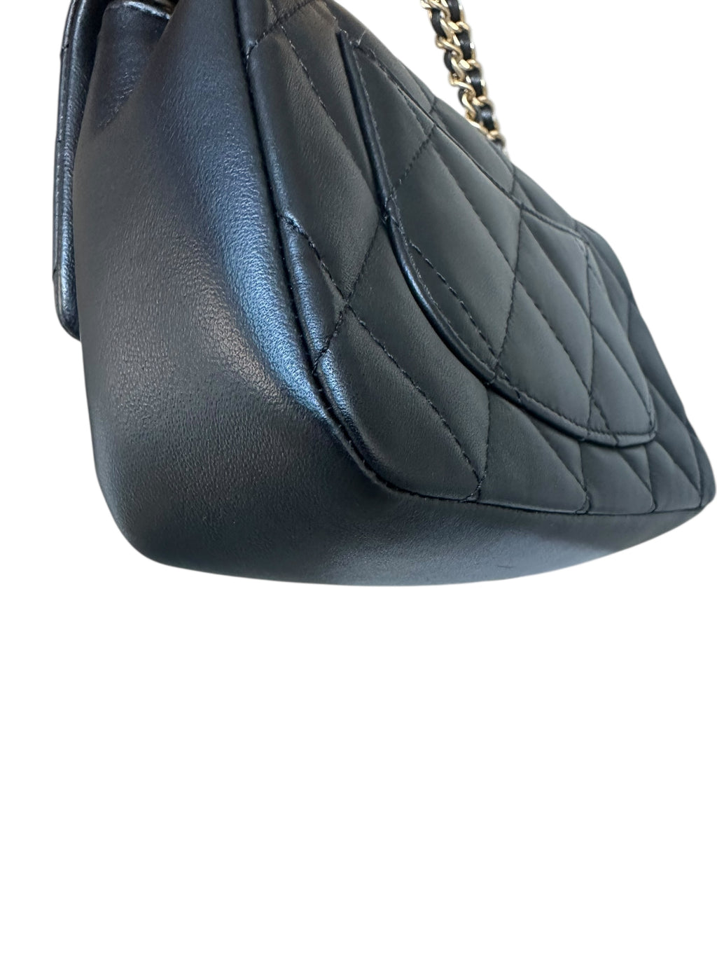 Chanel Heart Charms Matelasse Lambskin Mini Flap Bag - Black, GHW