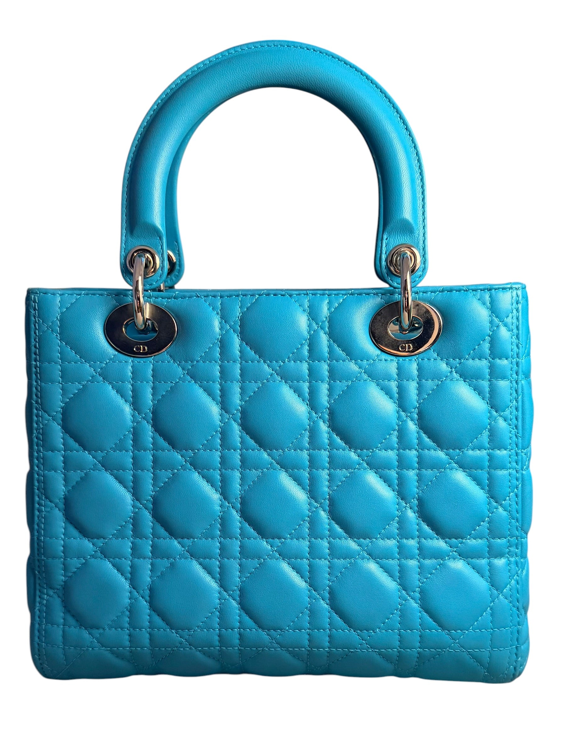 Dior Medium Lady Dior in Tiffany Blue
