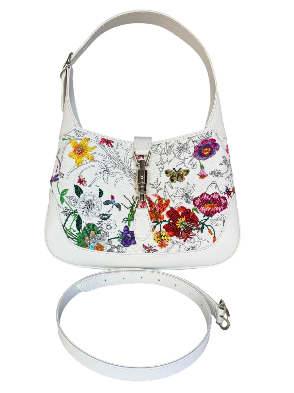 Gucci Limited Edition Embroidered and Beaded Convertible Shoulder Bag - Micro Run, Asia Only