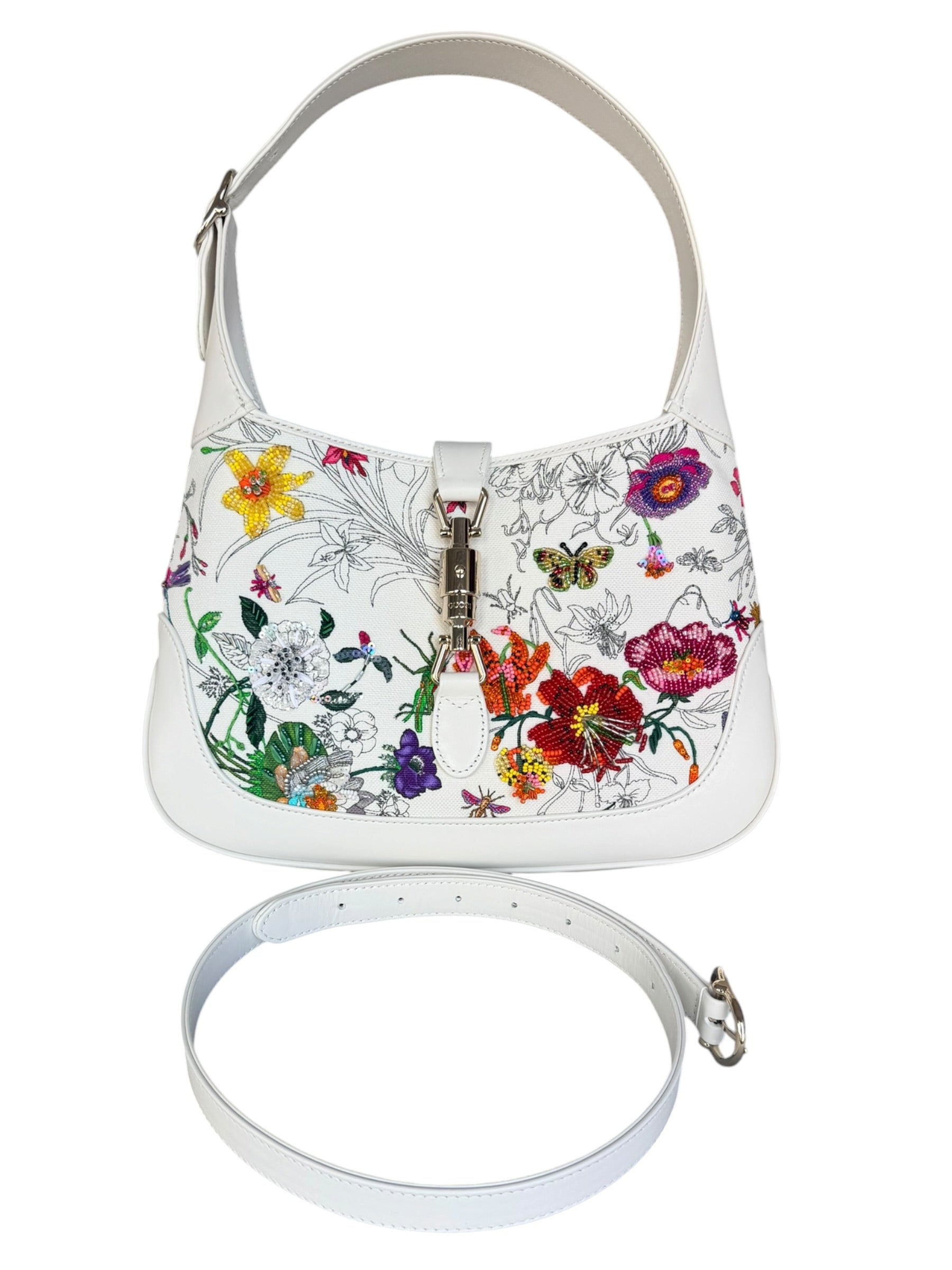 Gucci Limited Edition Embroidered and Beaded Convertible Shoulder Bag - Micro Run, Asia Only