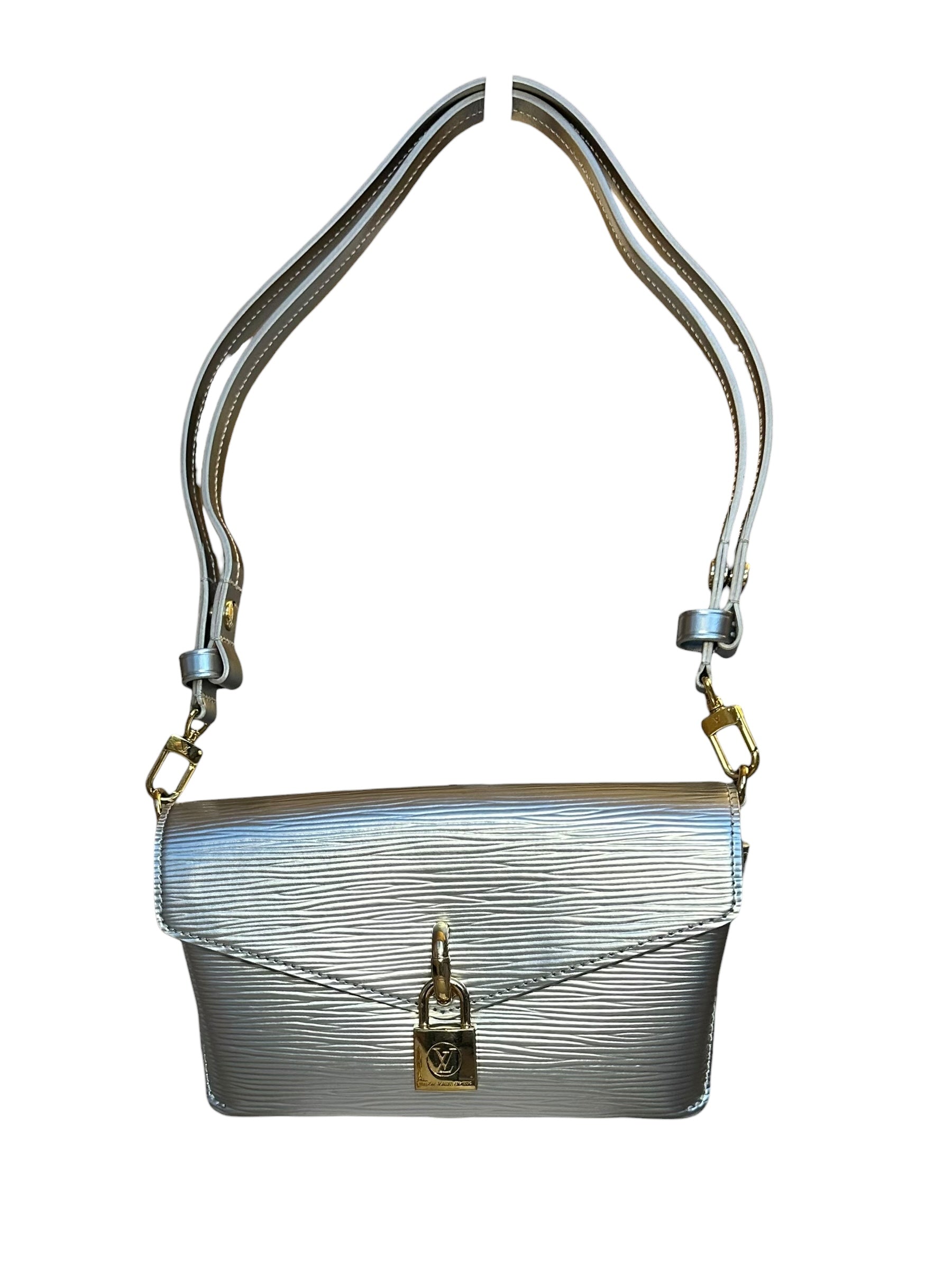Louis Vuitton Padlock on Strap Epi Leather Chain Shoulder Bag - Silver, GWH