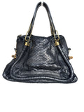 Chloé Black Python Paraty Bag
