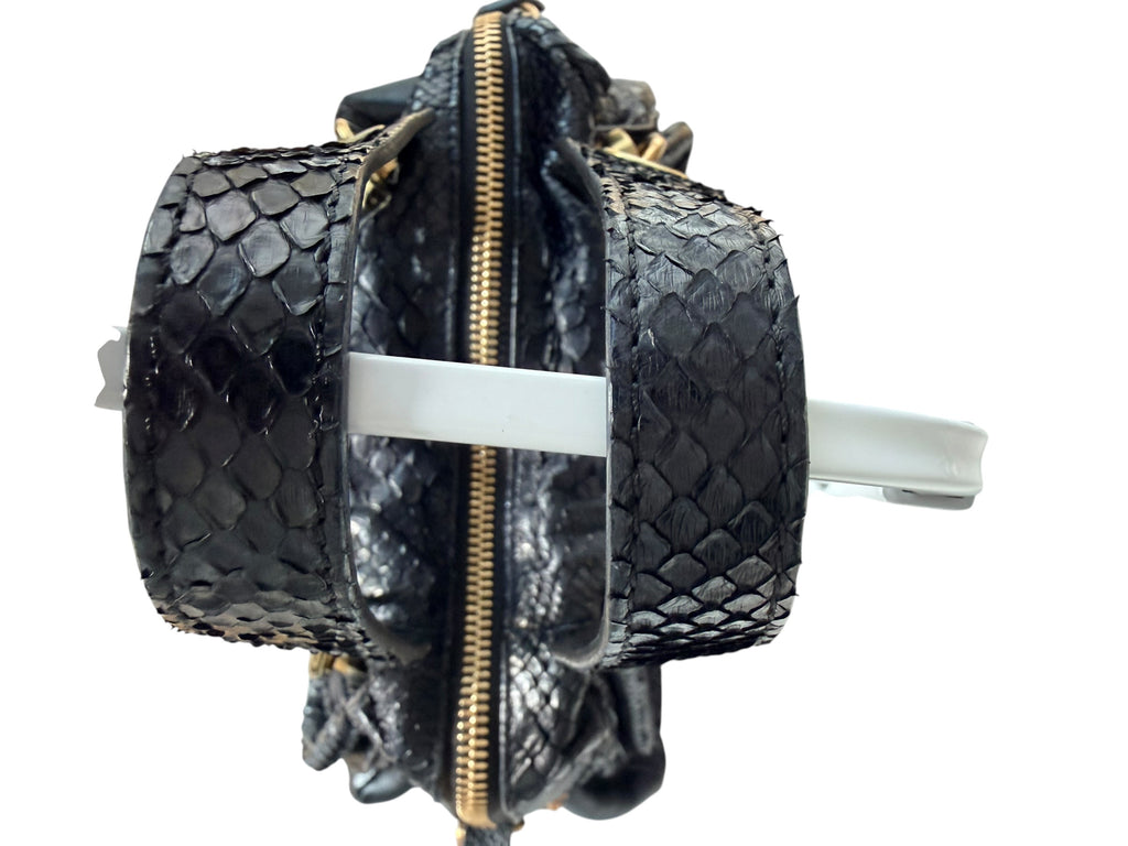 Chloé Black Python Paraty Bag