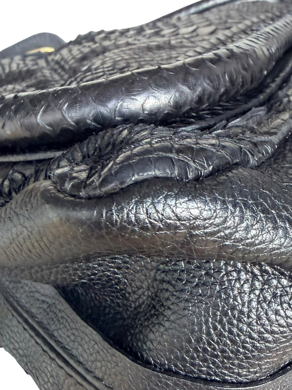 Chloé Black Python Paraty Bag