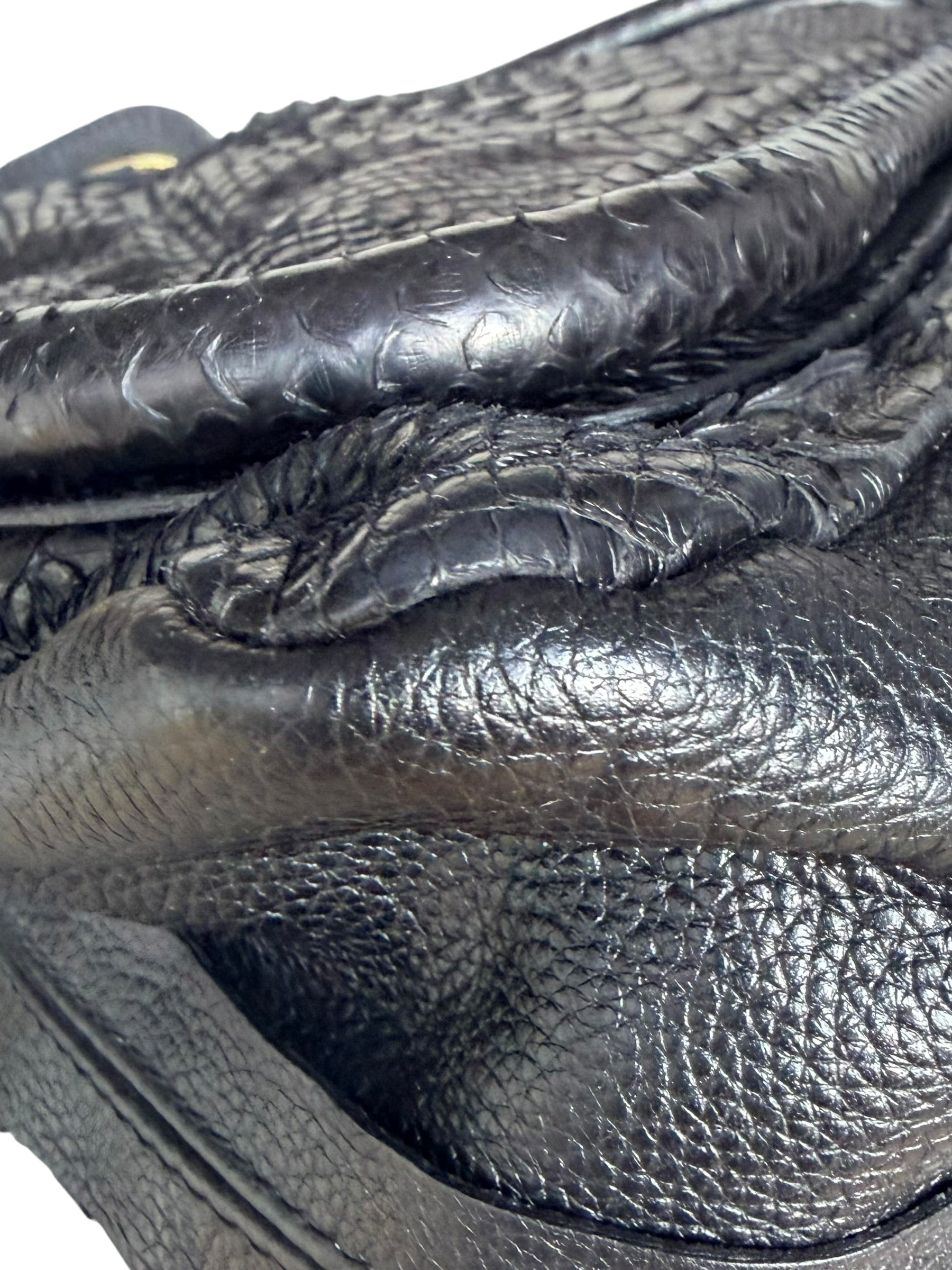 Chloé Black Python Paraty Bag