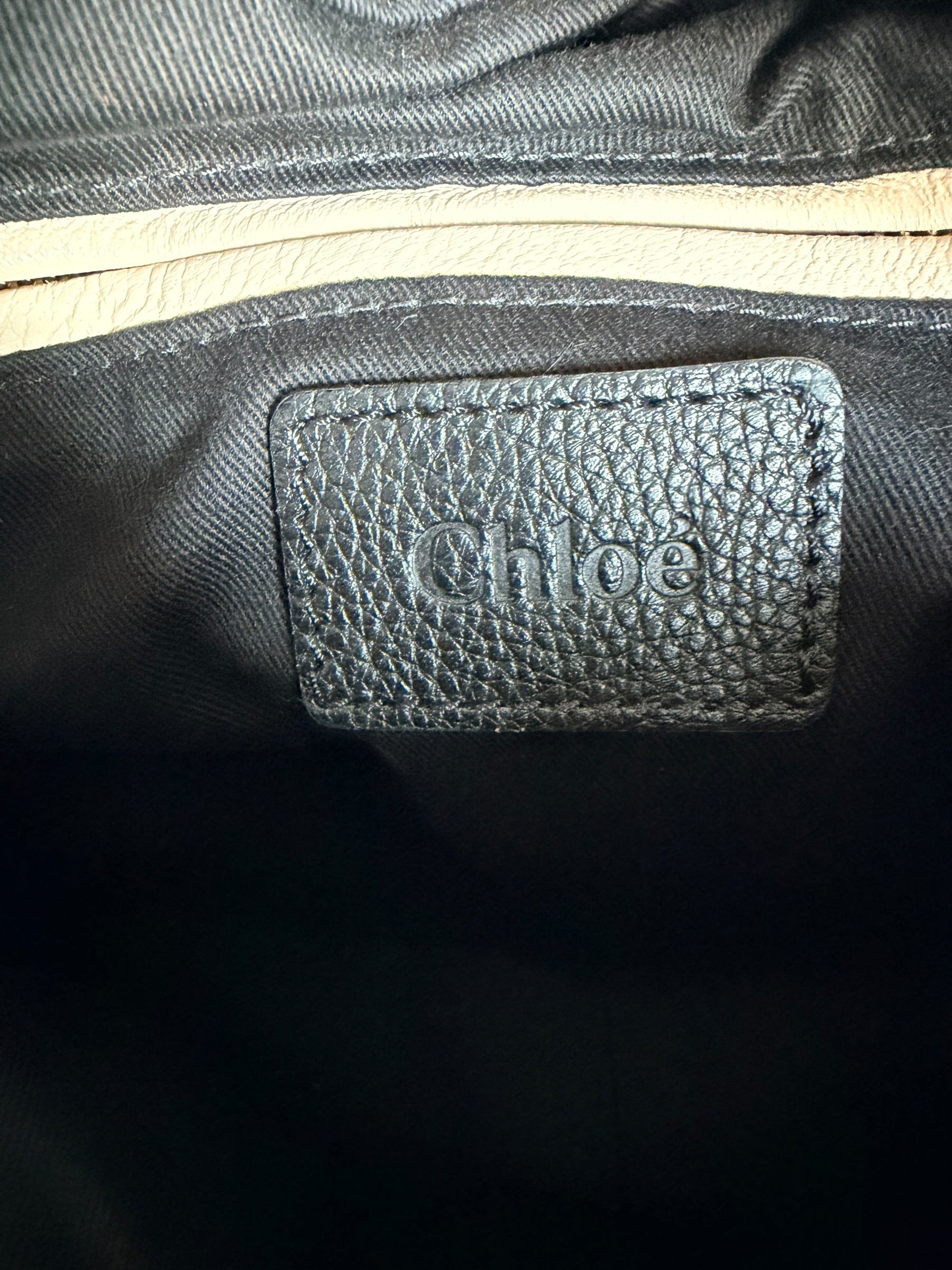 Chloé Black Python Paraty Bag