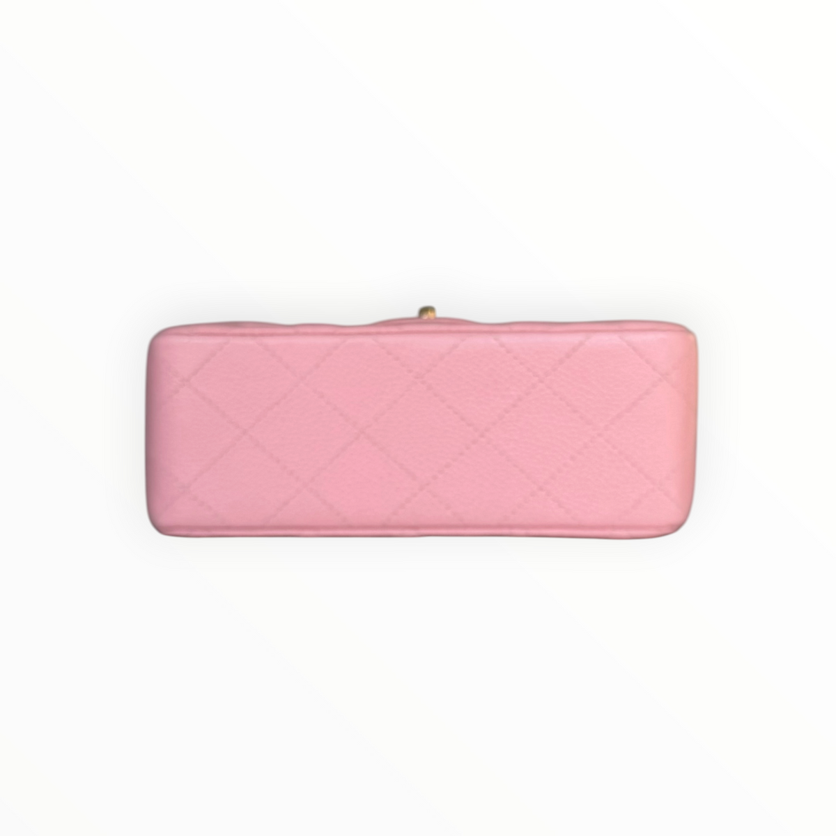 Chanel Vintage 2003 Mini Square 17 in Sakura Pink Caviar Leather 24k GHW