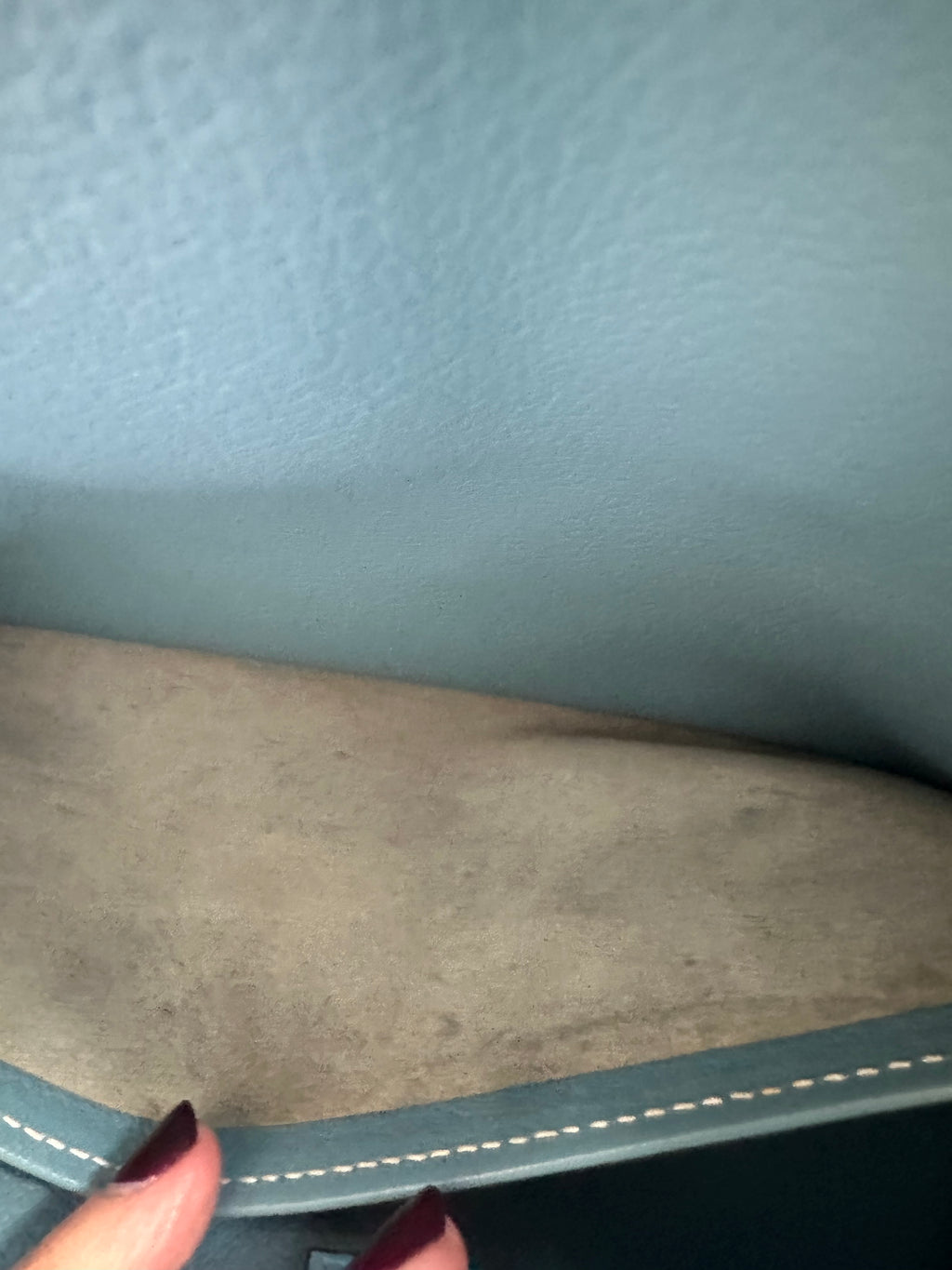 Hermes Birkin 35 Blue Jean Taurillon Clemence Leather, Palladium