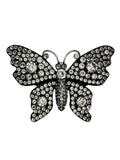 Gucci Crystal Butterfly Brooch - Silver metal