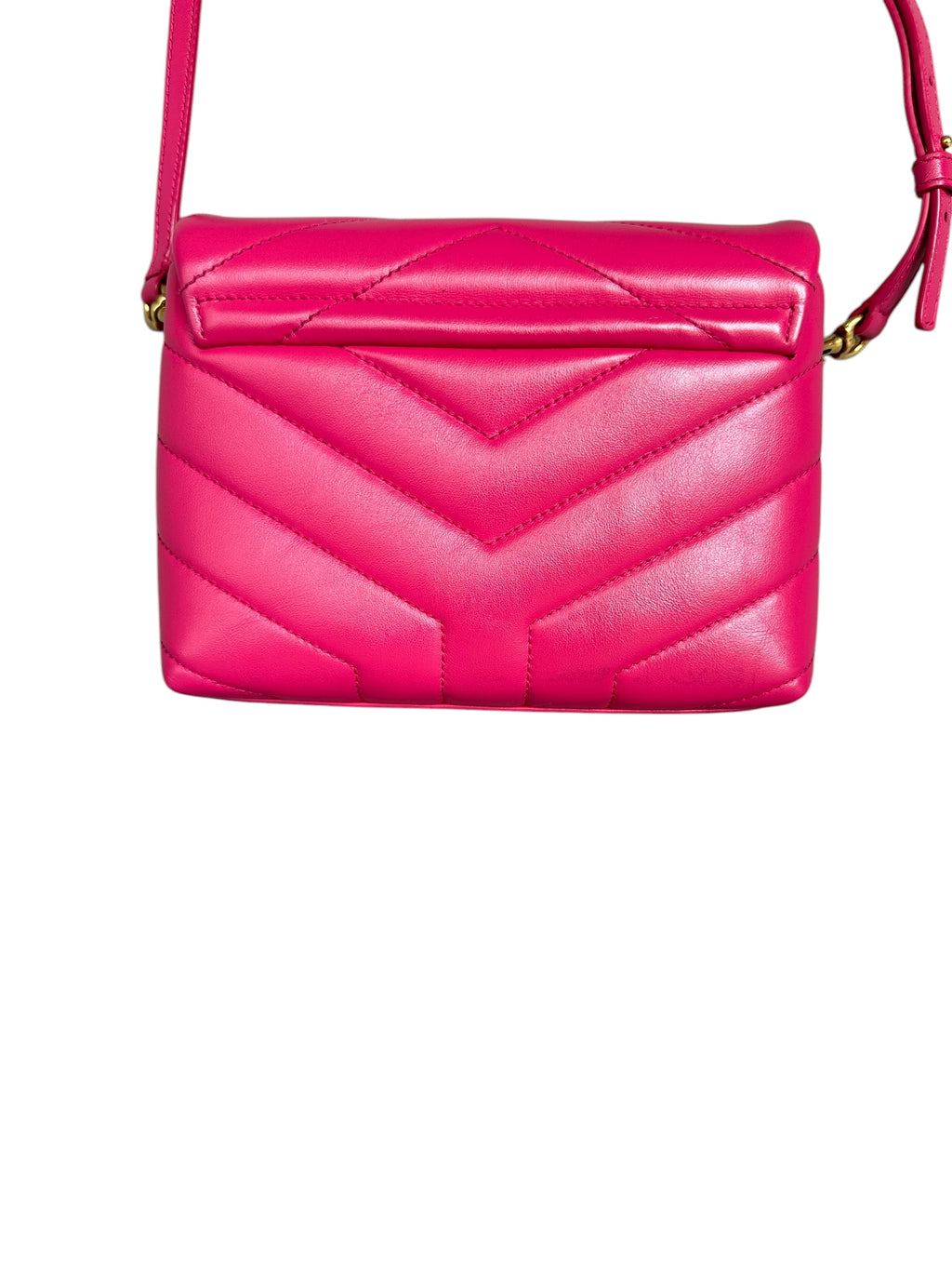 Saint Laurent Loulou Toy Crossbody Bag - Fuchsia