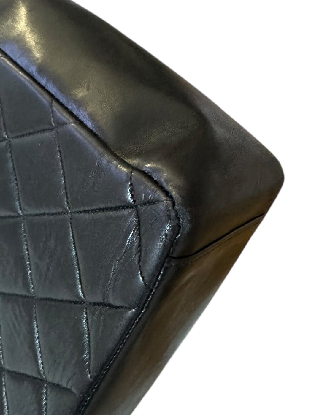 Chanel 1996-1997 Double Turnlock Shoulder Bag - Black Lambskin Leather, 24k Gold Plated Hardware