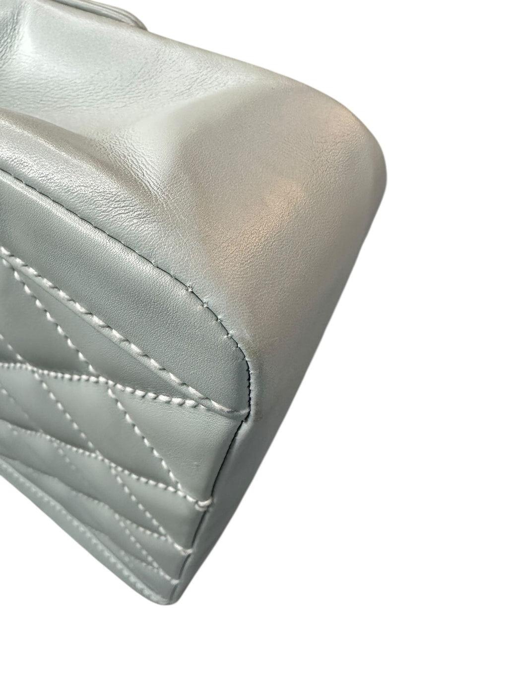 Chanel 2004-2005 Vintage Wild Stitch Handbag - Light Blue Lambskin Leather