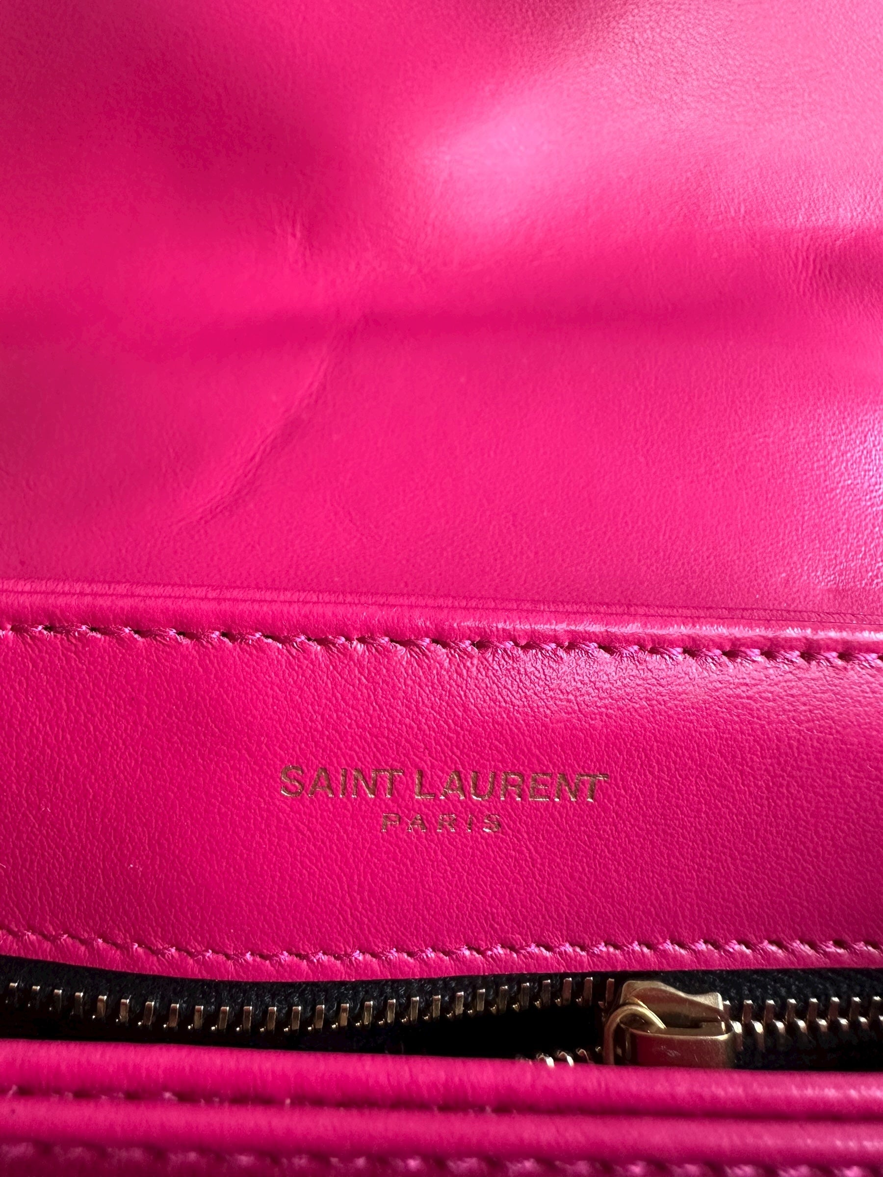 Saint Laurent Loulou Toy Crossbody Bag - Fuchsia