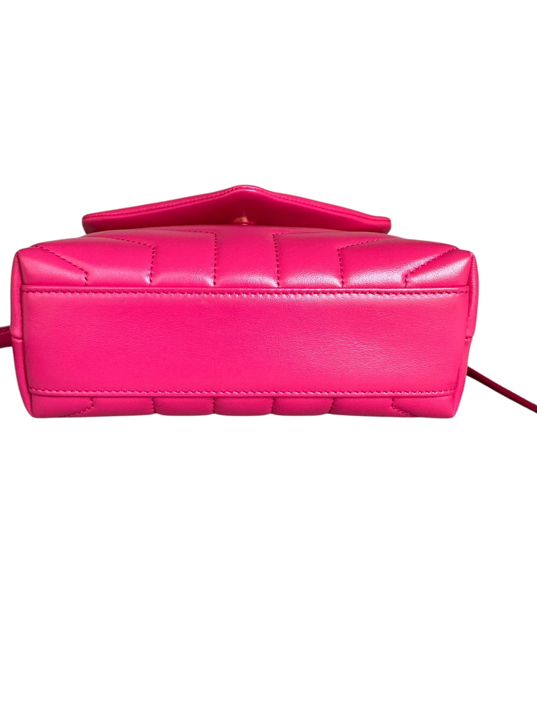 Saint Laurent Loulou Toy Crossbody Bag - Fuchsia