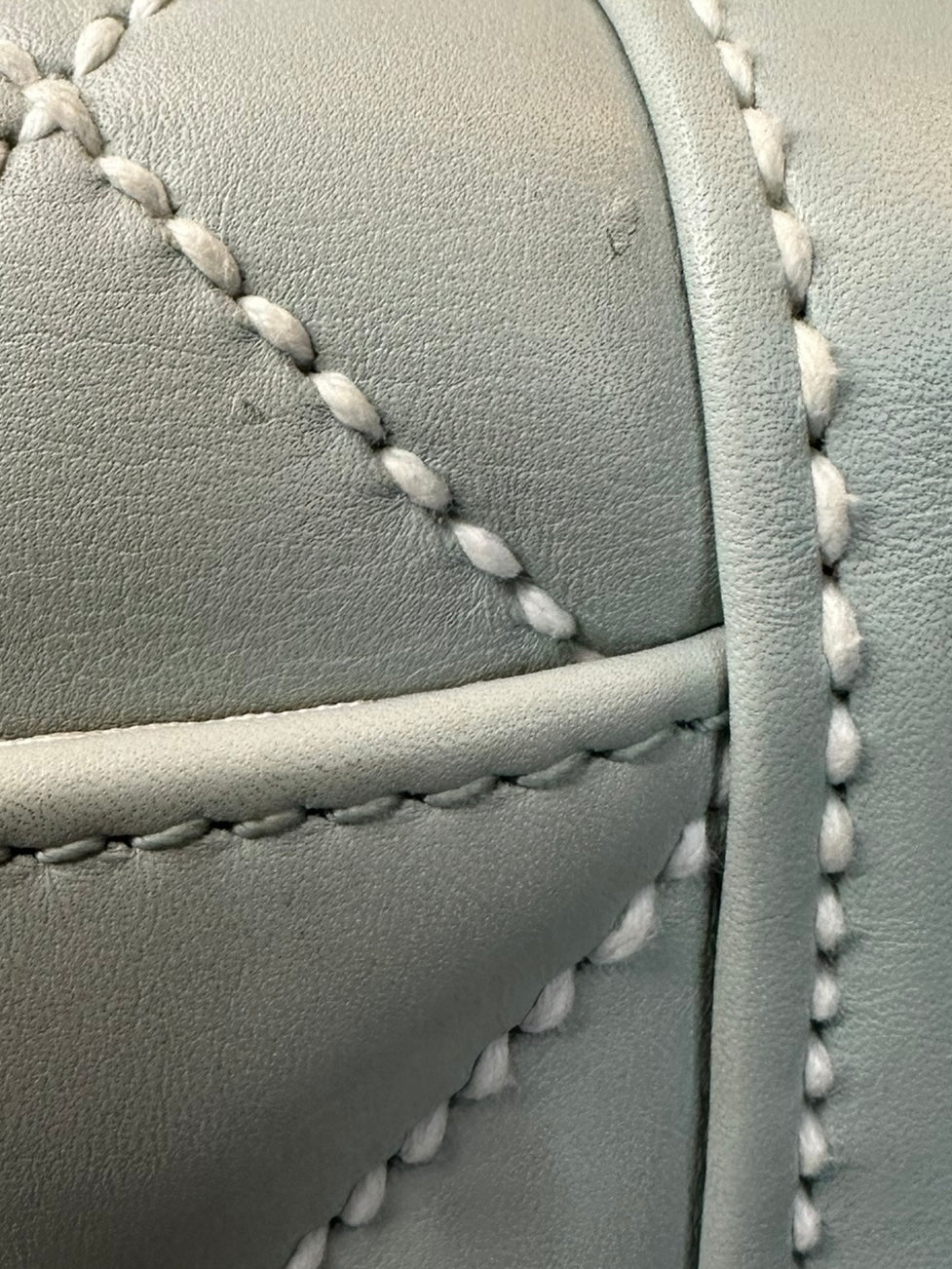 Chanel 2004-2005 Vintage Wild Stitch Handbag - Light Blue Lambskin Leather