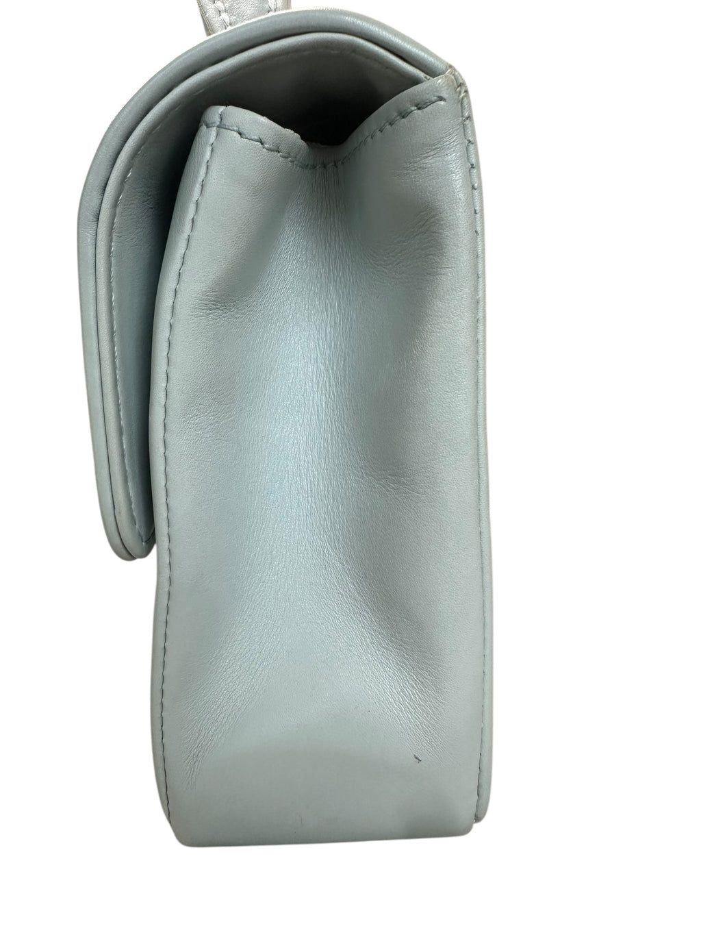 Chanel 2004-2005 Vintage Wild Stitch Handbag - Light Blue Lambskin Leather