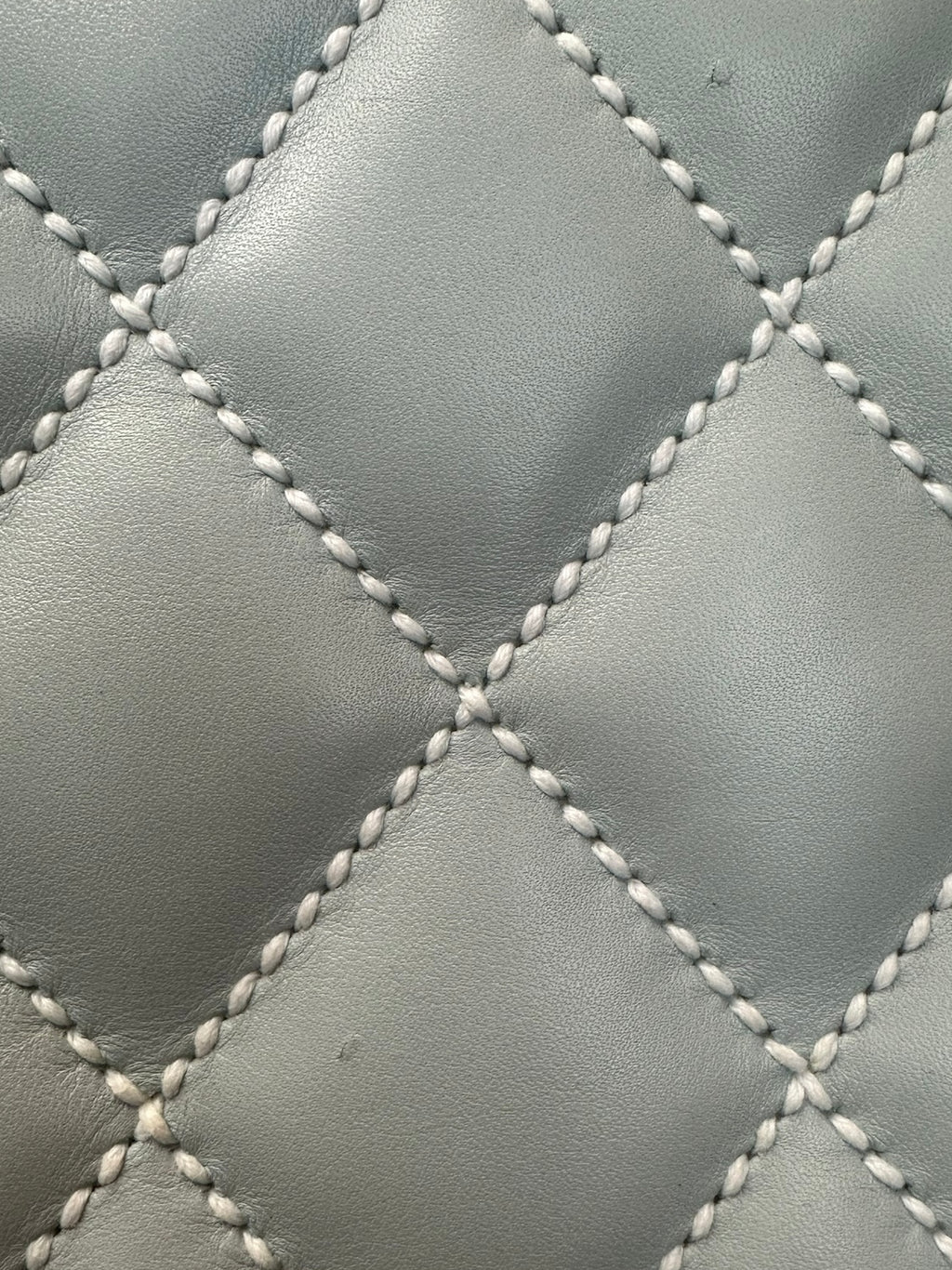 Chanel 2004-2005 Vintage Wild Stitch Handbag - Light Blue Lambskin Leather