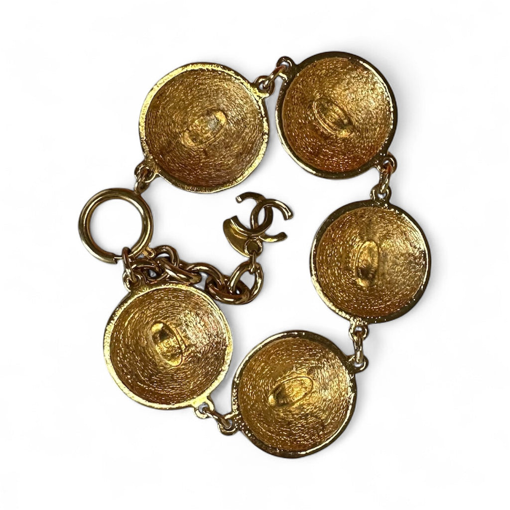 Chanel Vintage Coco Mark Bracelet - Gold Plated
