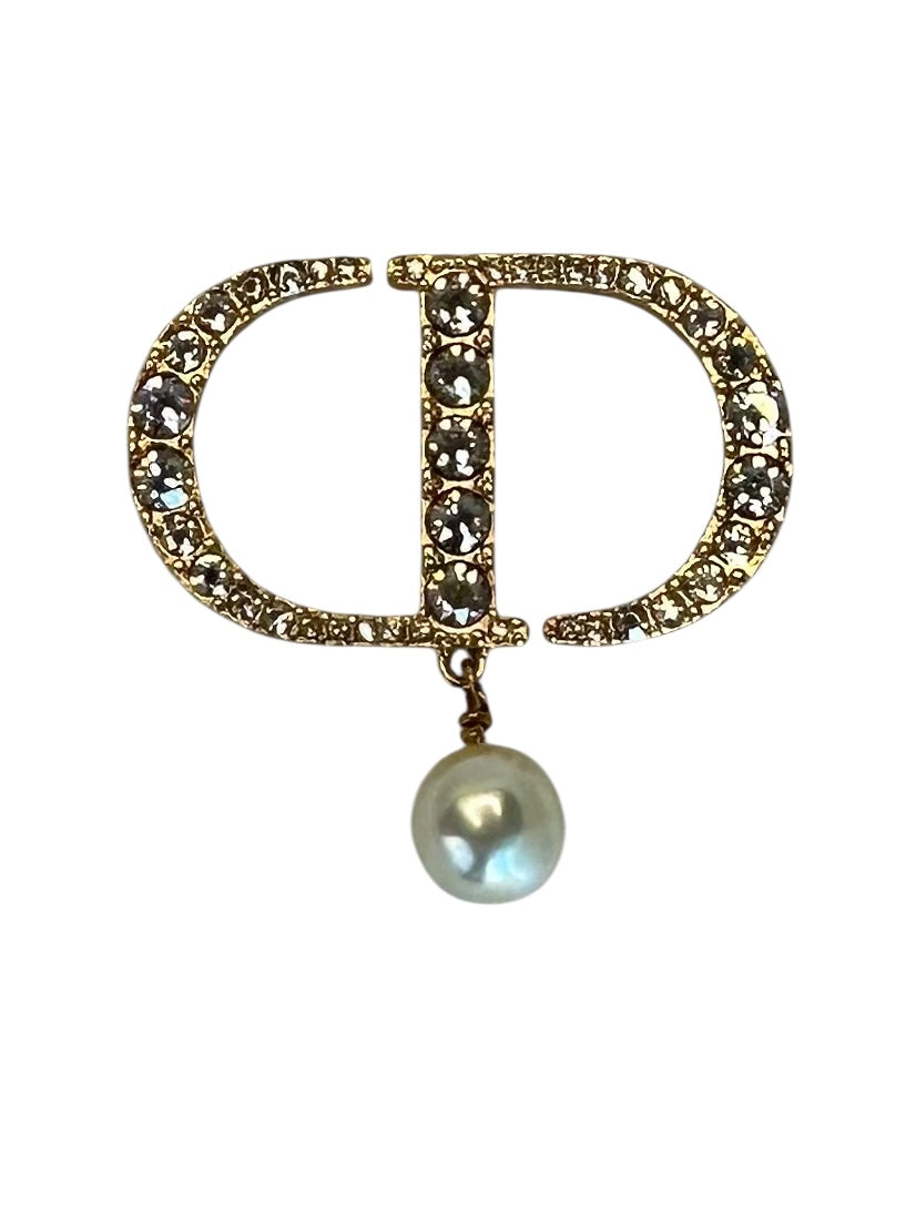 Christian Dior Petit CD Brooch