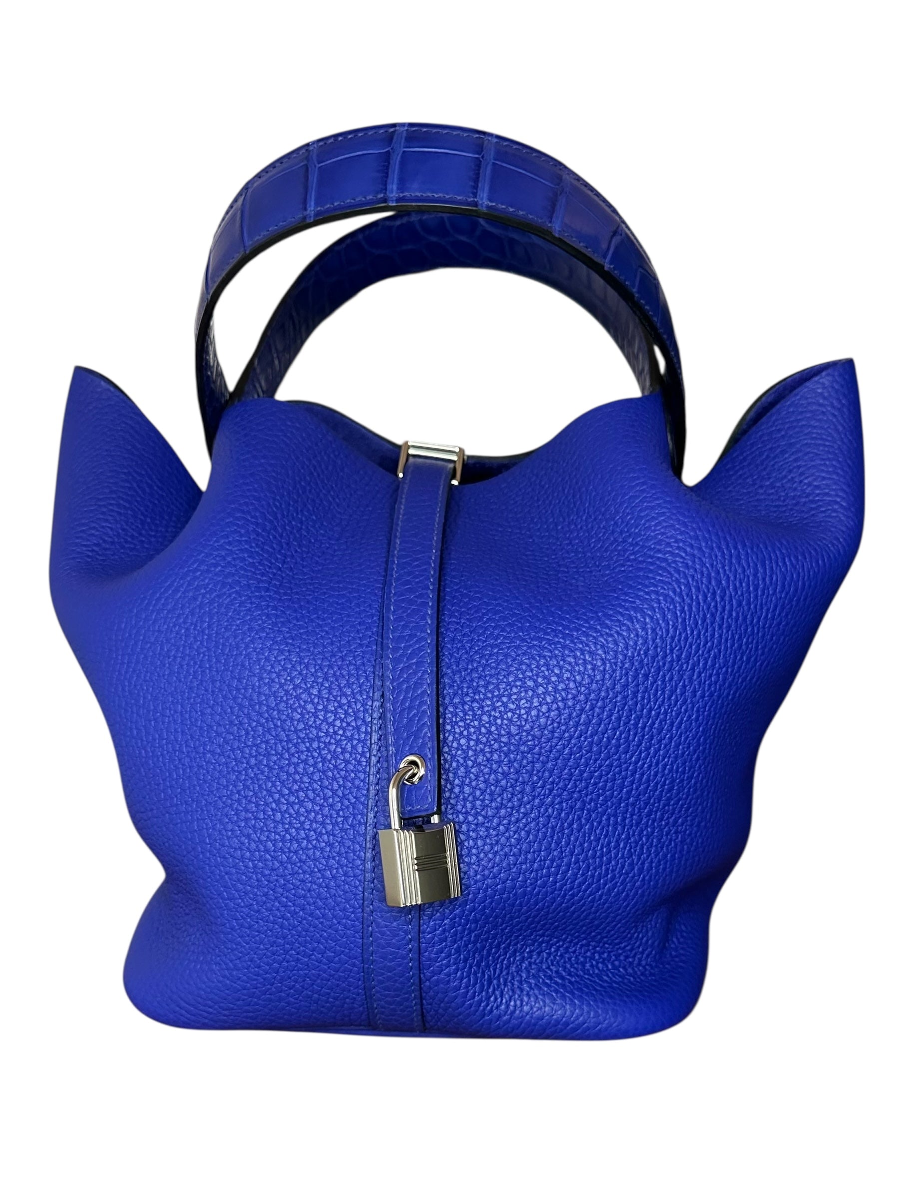 Hermes 2024 Picotin 22 Touch - Electric Blue, Palladium