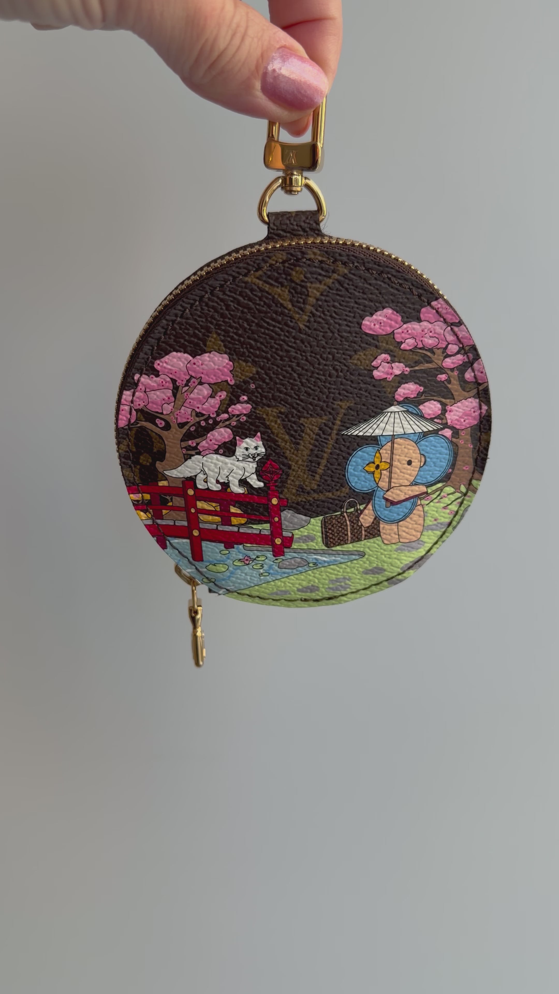 Louis Vuitton 2021 Limited Edition Vivienne Japanese Garden Coin Purse / Bag Charm